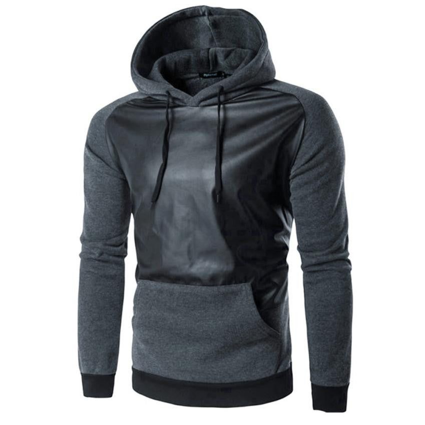 Fashion Men Sweatshirt Retro Long Sleeve Hoodie Hooded Cotton Warm Thick Tops Jacket Coat Outwear - What's Really Dope