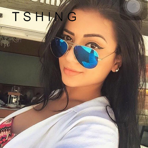 2017 New Fashion Oversiced Aviation Sunglasses Women Men Classic Brand Designer Coating Mirror Big Pilot Sun Glasses For Female - What's Really Dope