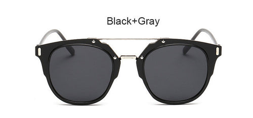 TSHING Women Men Cat Eye Sunglasses Fashion Female UV400 Mirror Sun Glasses Cheap Ladies Flat Sunglass Oculos Feminino - What's Really Dope