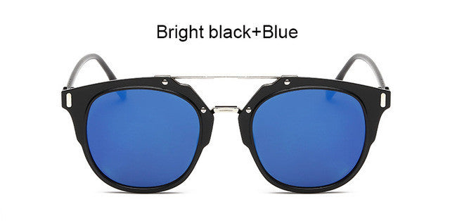 TSHING Women Men Cat Eye Sunglasses Fashion Female UV400 Mirror Sun Glasses Cheap Ladies Flat Sunglass Oculos Feminino - What's Really Dope