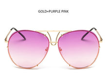 TSHING Fashion Oversized Sunglasses Women Men Brand Designer O Size Clear Ocean Gradient Glasses For Ladies - What's Really Dope