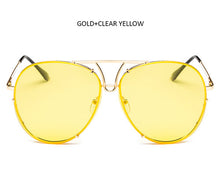 TSHING Fashion Oversized Sunglasses Women Men Brand Designer O Size Clear Ocean Gradient Glasses For Ladies - What's Really Dope