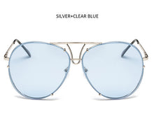 TSHING Fashion Oversized Sunglasses Women Men Brand Designer O Size Clear Ocean Gradient Glasses For Ladies - What's Really Dope