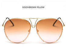 TSHING Fashion Oversized Sunglasses Women Men Brand Designer O Size Clear Ocean Gradient Glasses For Ladies - What's Really Dope