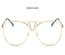 TSHING Fashion Oversized Sunglasses Women Men Brand Designer O Size Clear Ocean Gradient Glasses For Ladies - What's Really Dope