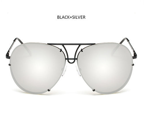 TSHING Fashion Oversized Sunglasses Women Men Brand Designer O Size Clear Ocean Gradient Glasses For Ladies - What's Really Dope