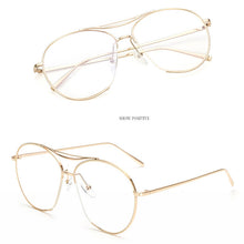 TSHING Women Fashion Glasses Frame Brand Designer Twin Beam Metal Eyeglasses Men Vogue For Myopia Optical Glasses - What's Really Dope