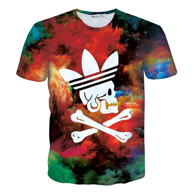 3D pattern design short sleeve summer t shirt men dress streetwear o neck t-shirts free shipping 23 - What's Really Dope