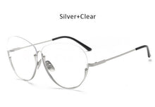 TSHING Men Women Big Glasses Frame Fashion Oversized Rimless Optical Eyeglasses For Ladies Female Clear Lens Eye Glasses - What's Really Dope